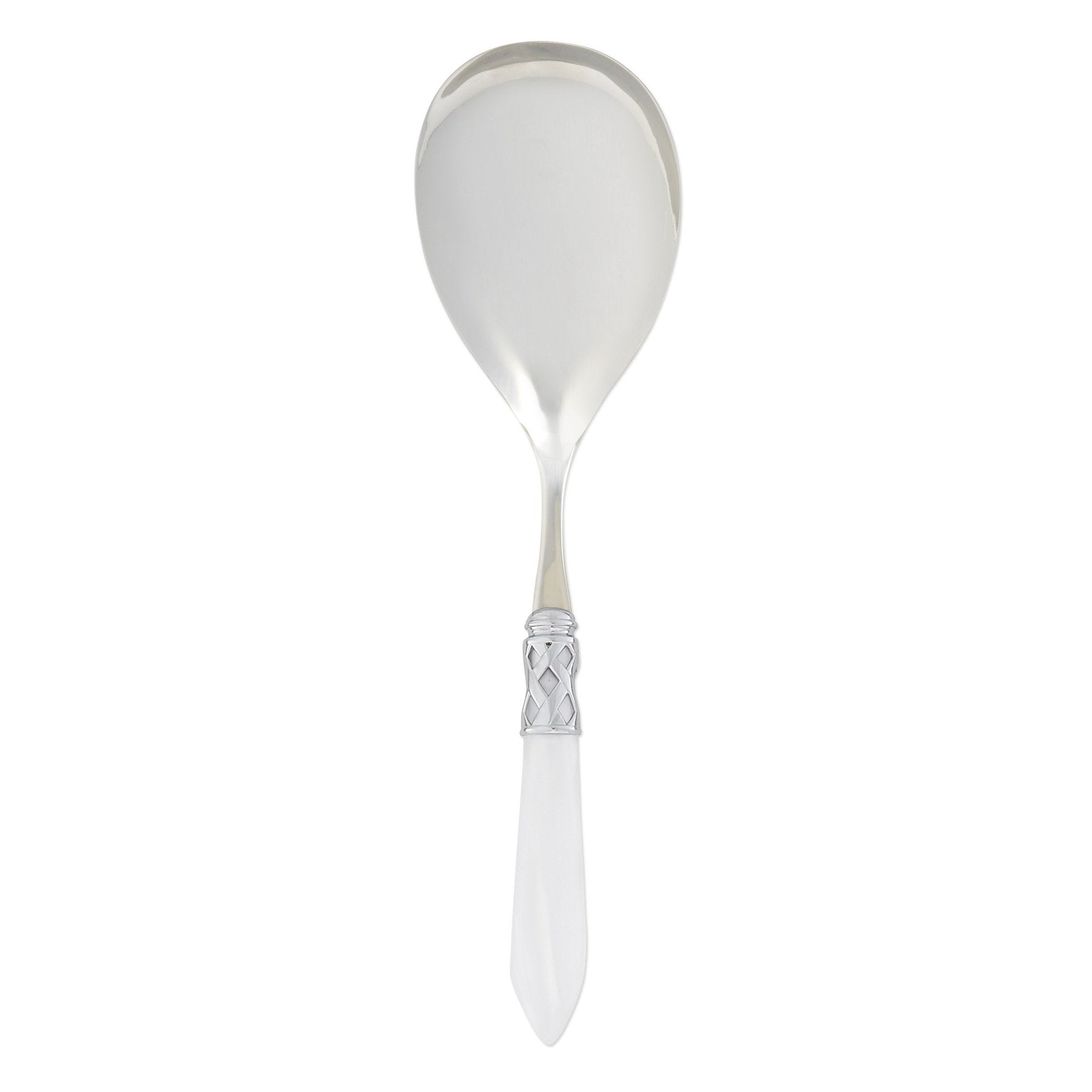 Aladdin White Serving Spoon