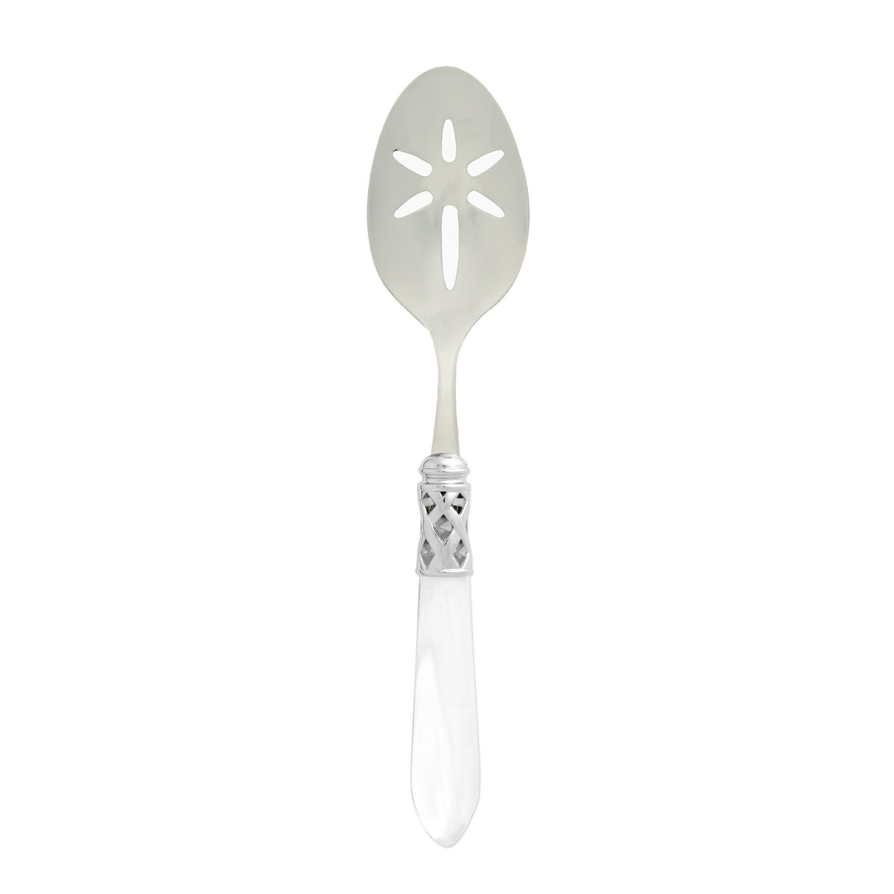 Aladdin Brilliant White Slotted Serving Spoon