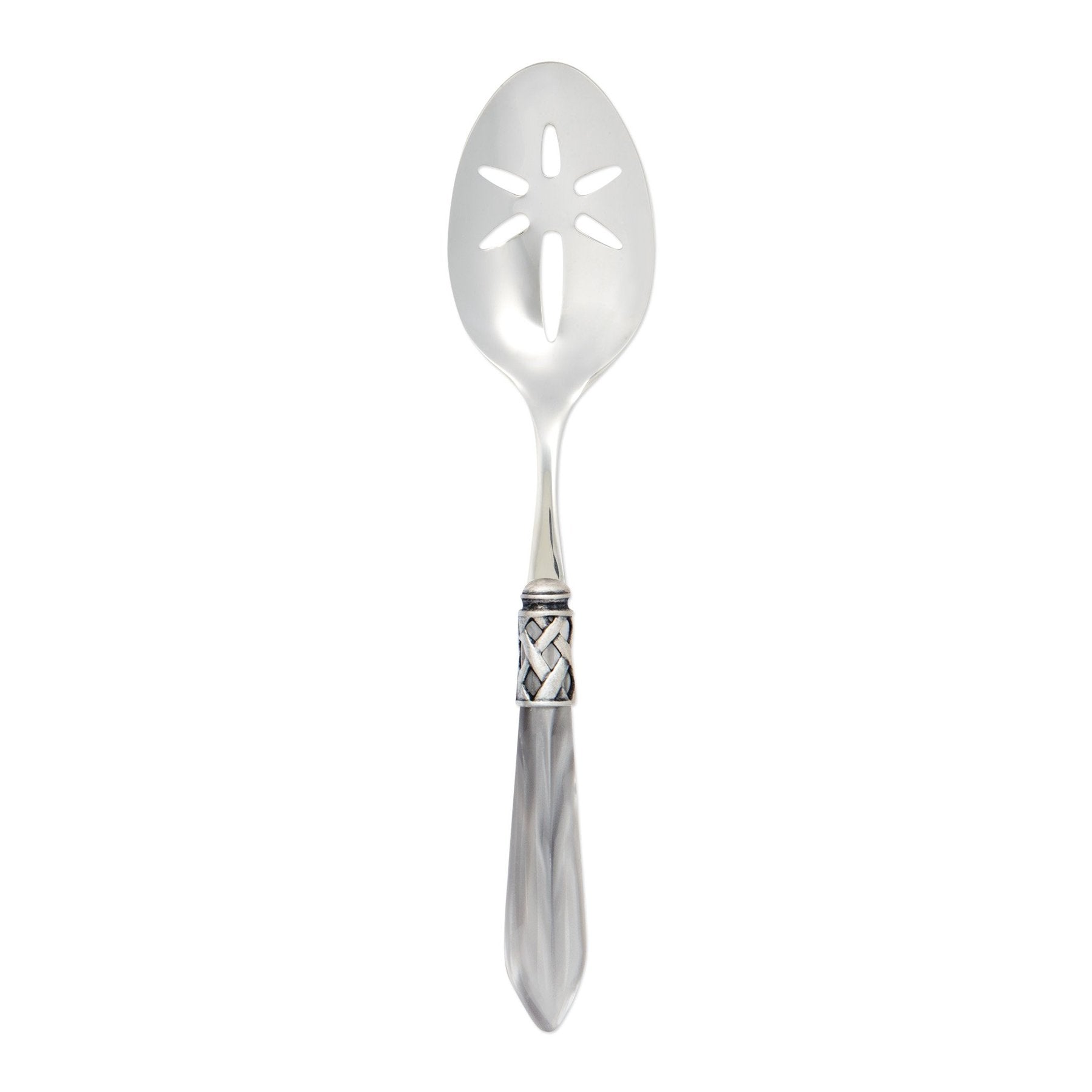 Aladdin Antique Light Grey Slotted Serving Spoon