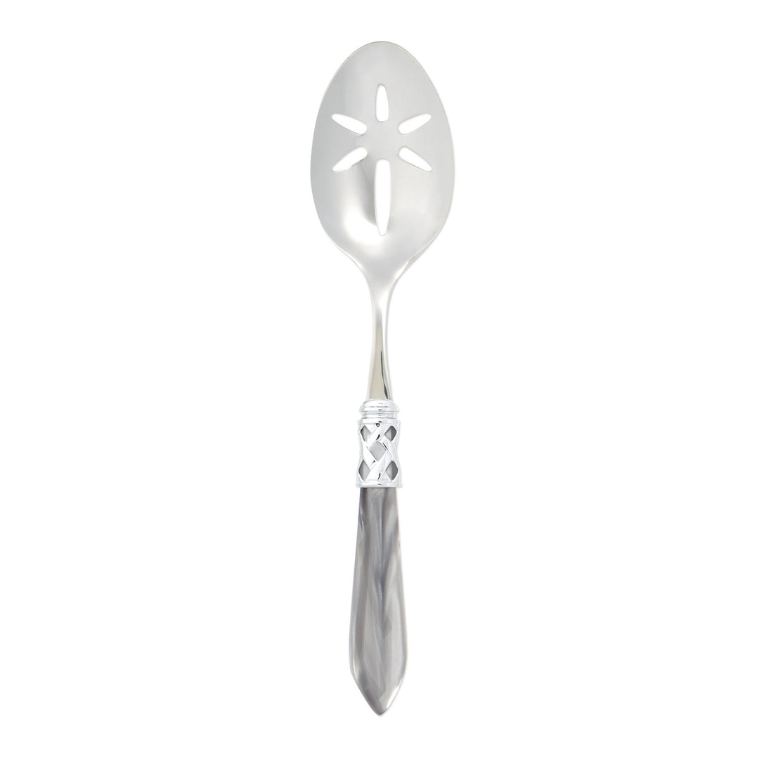 Aladdin Brilliant Light Grey Slotted Serving Spoon
