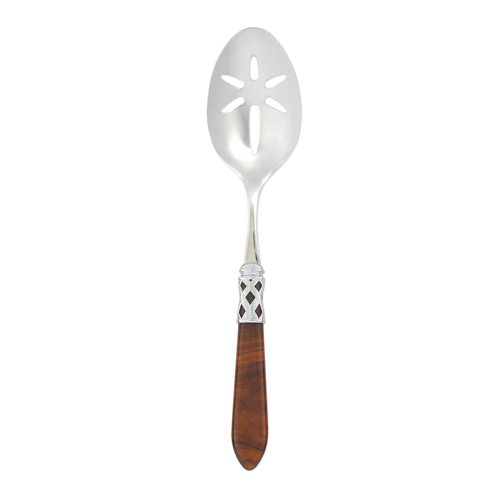 Aladdin Brilliant Tortoiseshell Slotted Serving Spoon