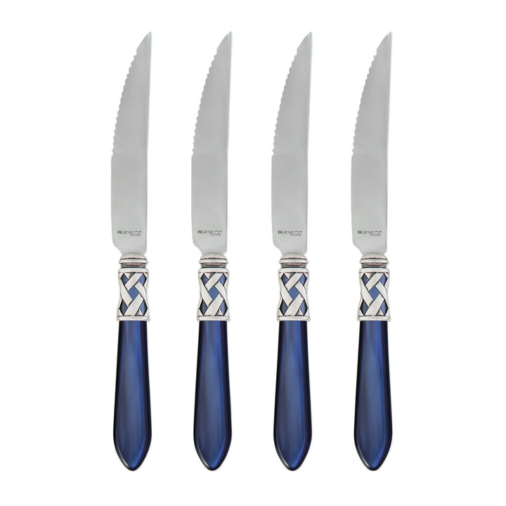 Aladdin Antique Blue Steak Knives