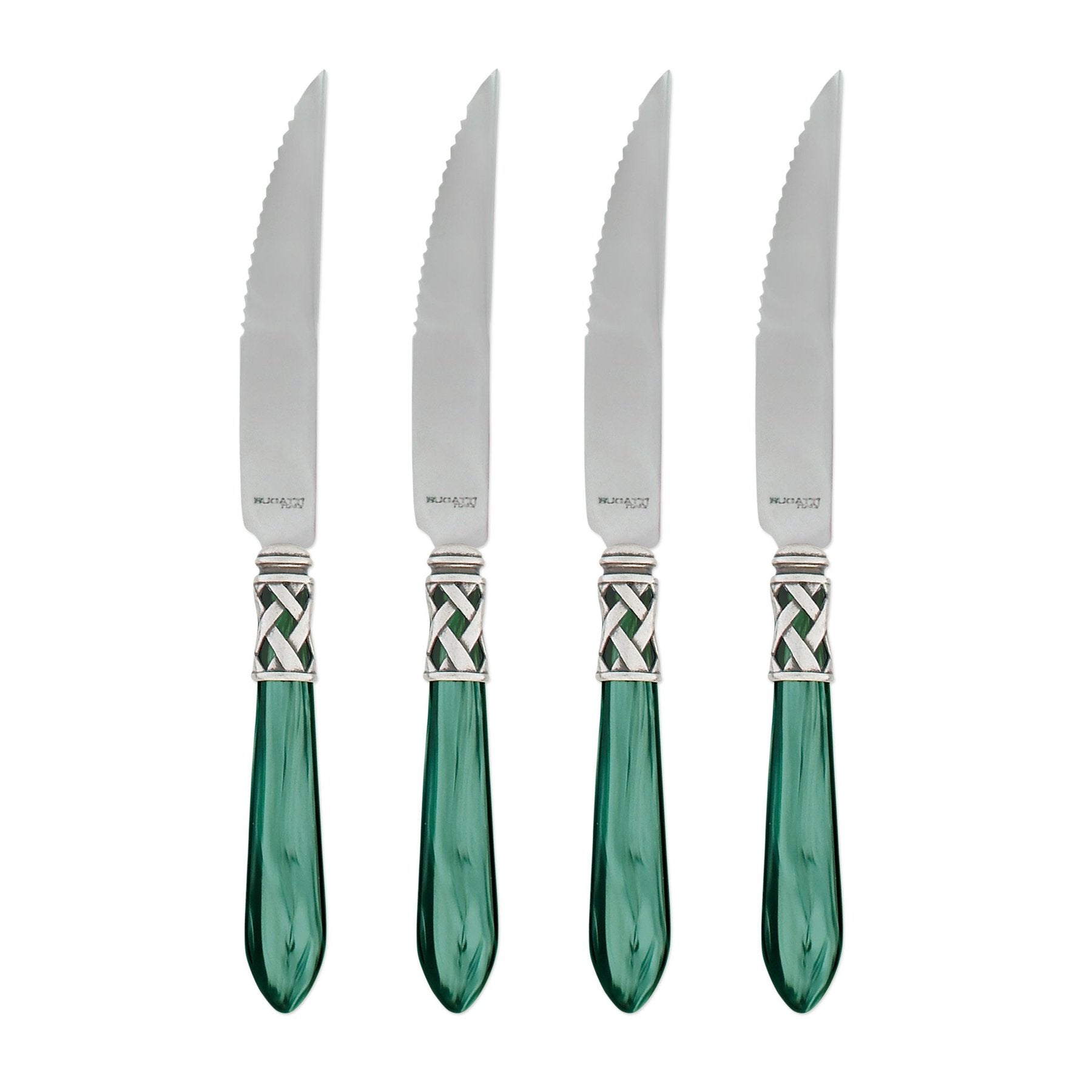 Aladdin Antique Green Steak Knives