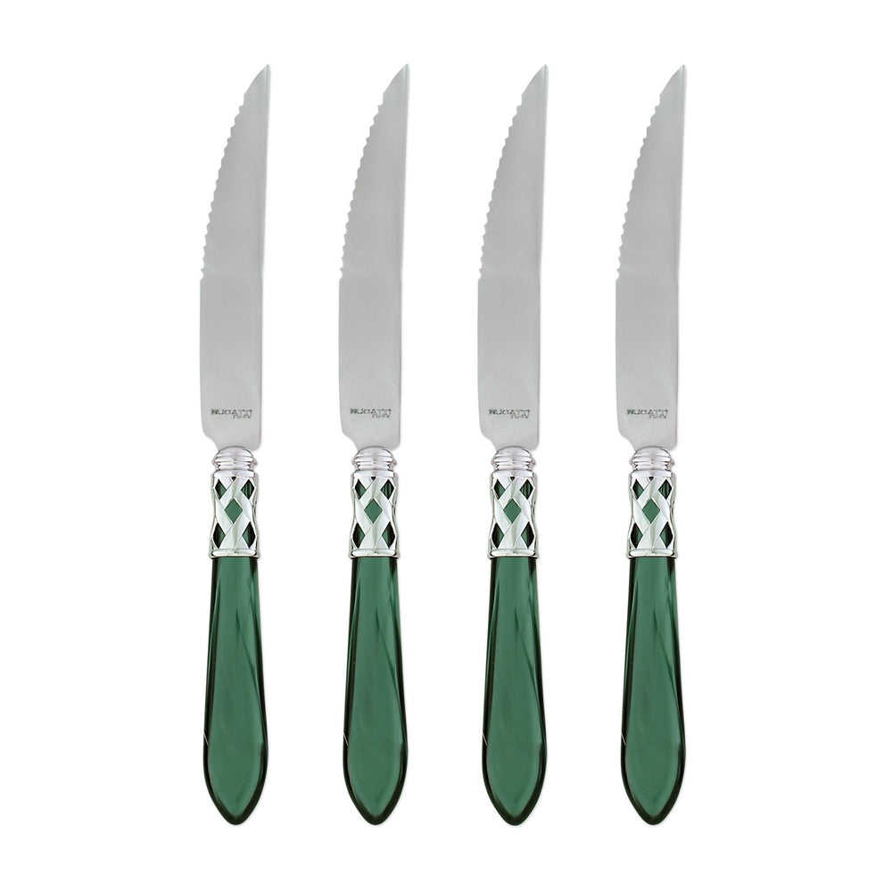 Aladdin Brilliant Green Steak Knives