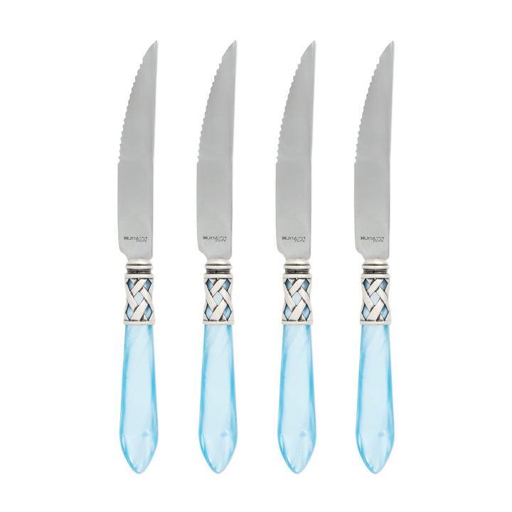 Aladdin Antique Light Blue Steak Knives