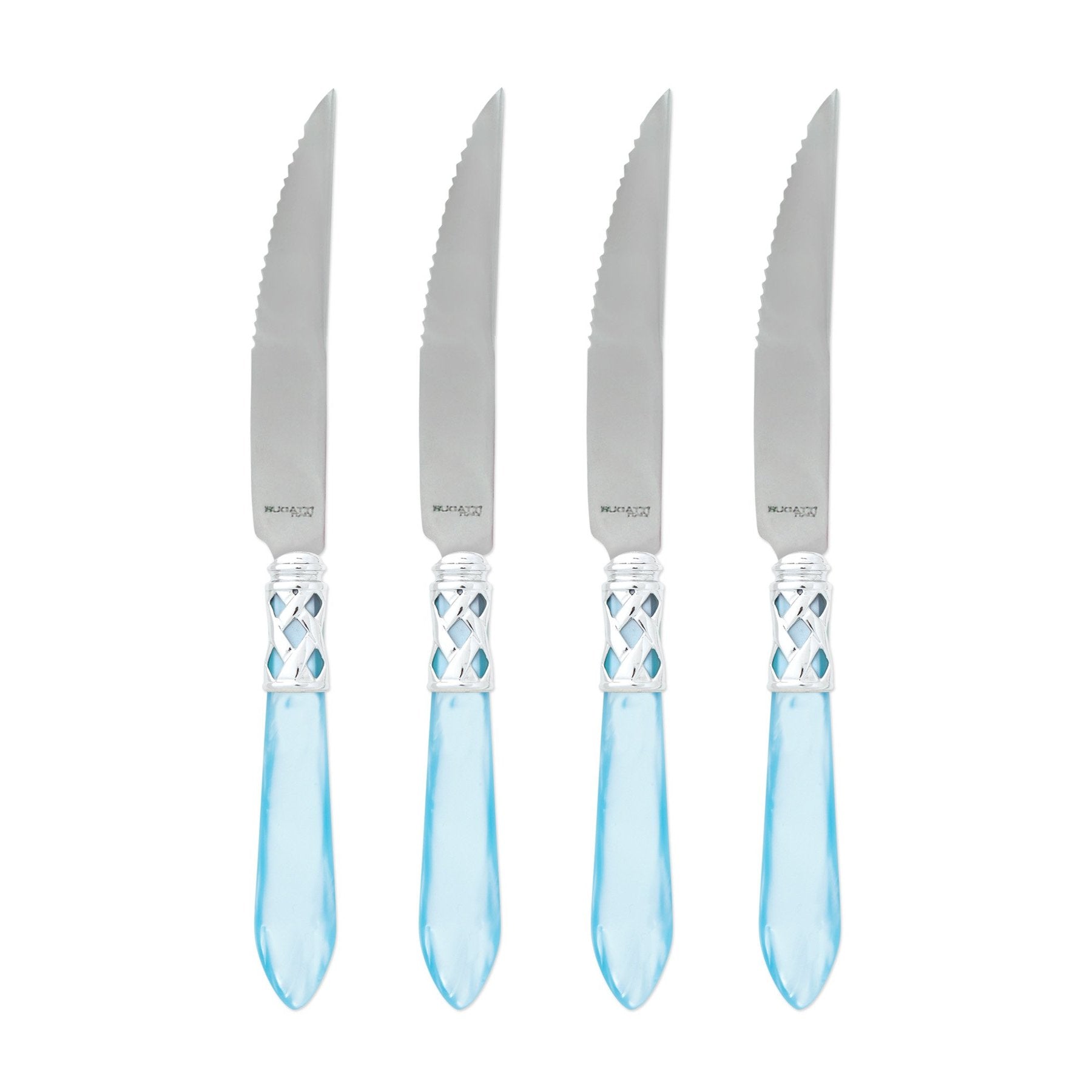 Aladdin Brilliant Light Blue Steak Knives