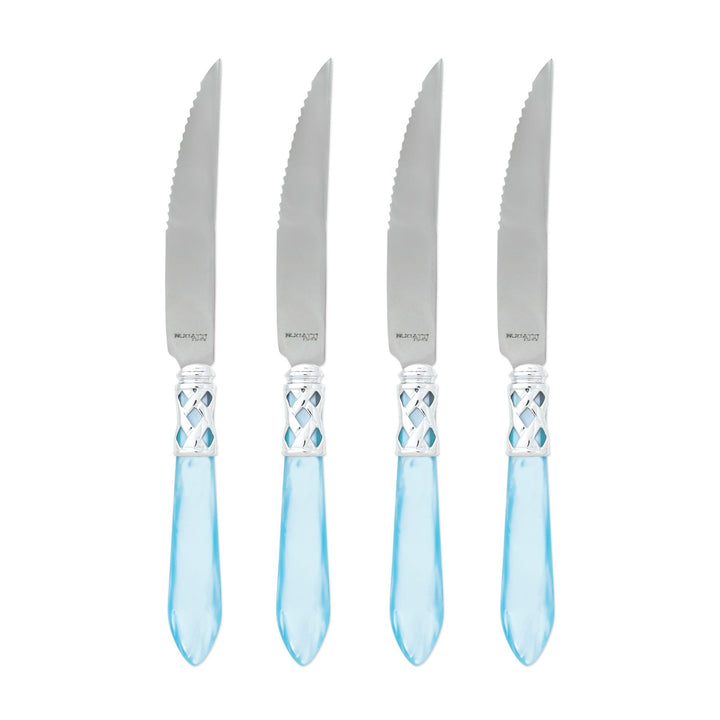 Aladdin Brilliant Light Blue Steak Knives