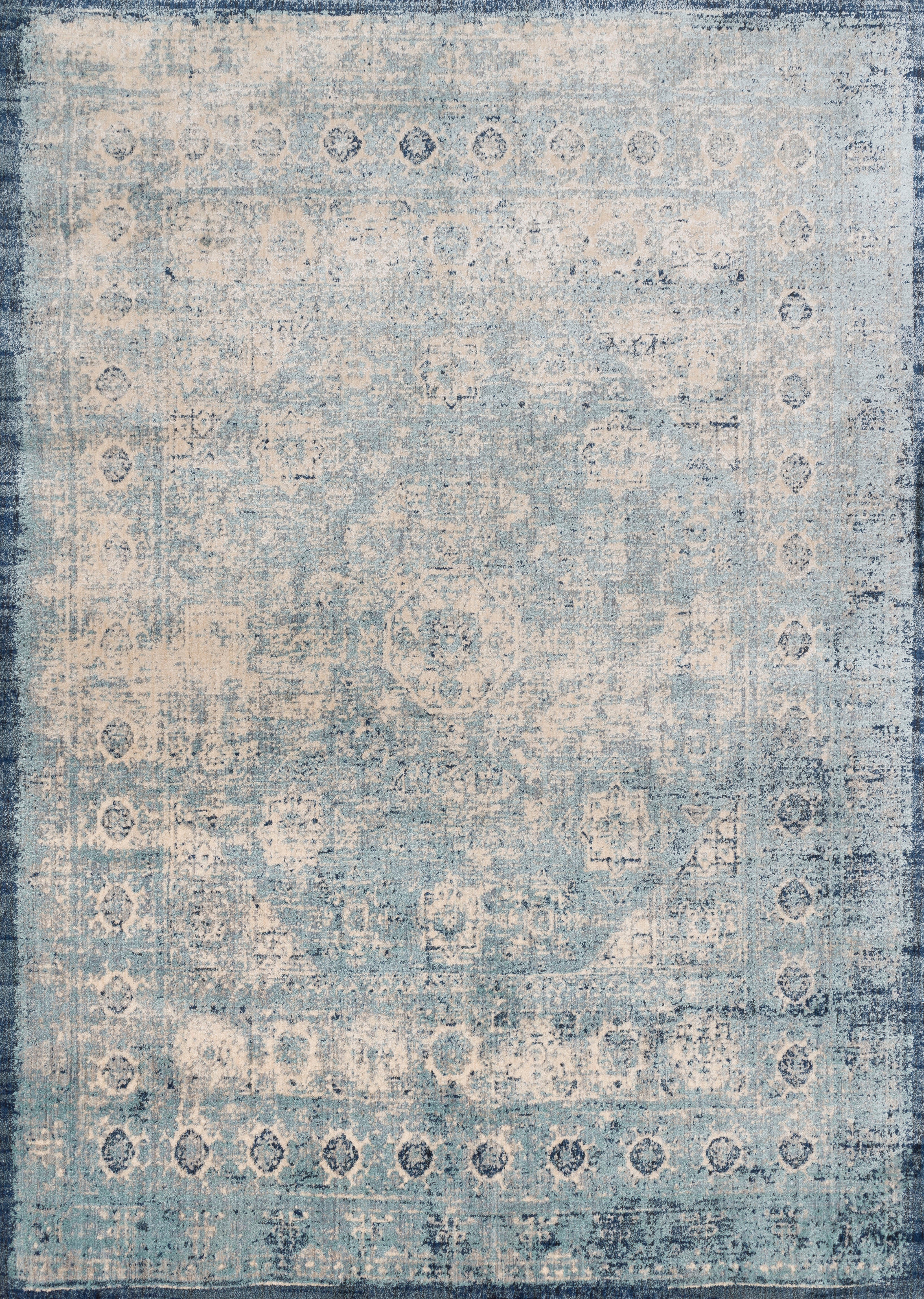 Anastasia Rug in Light Blue & Ivory design by Loloi