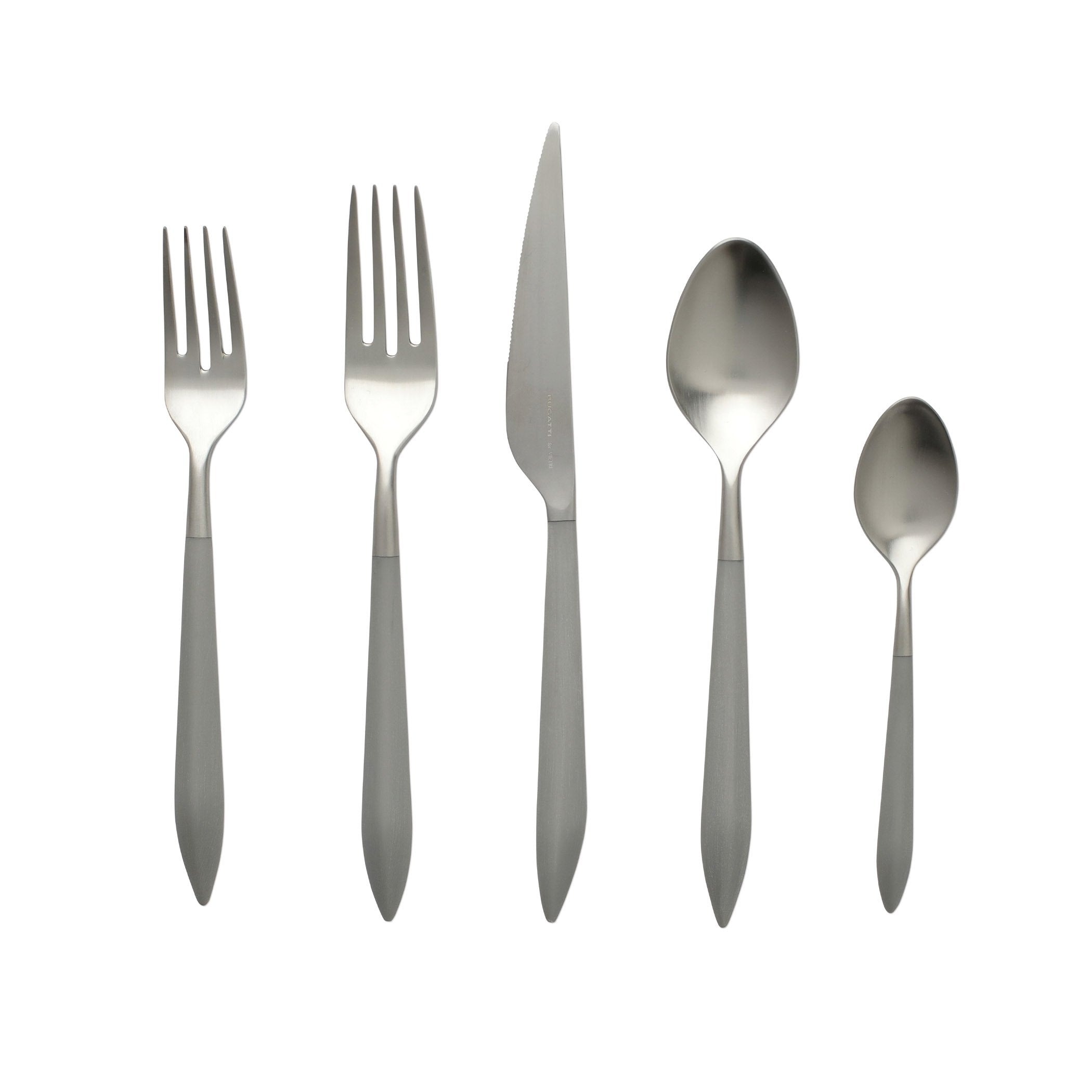 Ares Argento & Light Grey Five Piece Place Setting