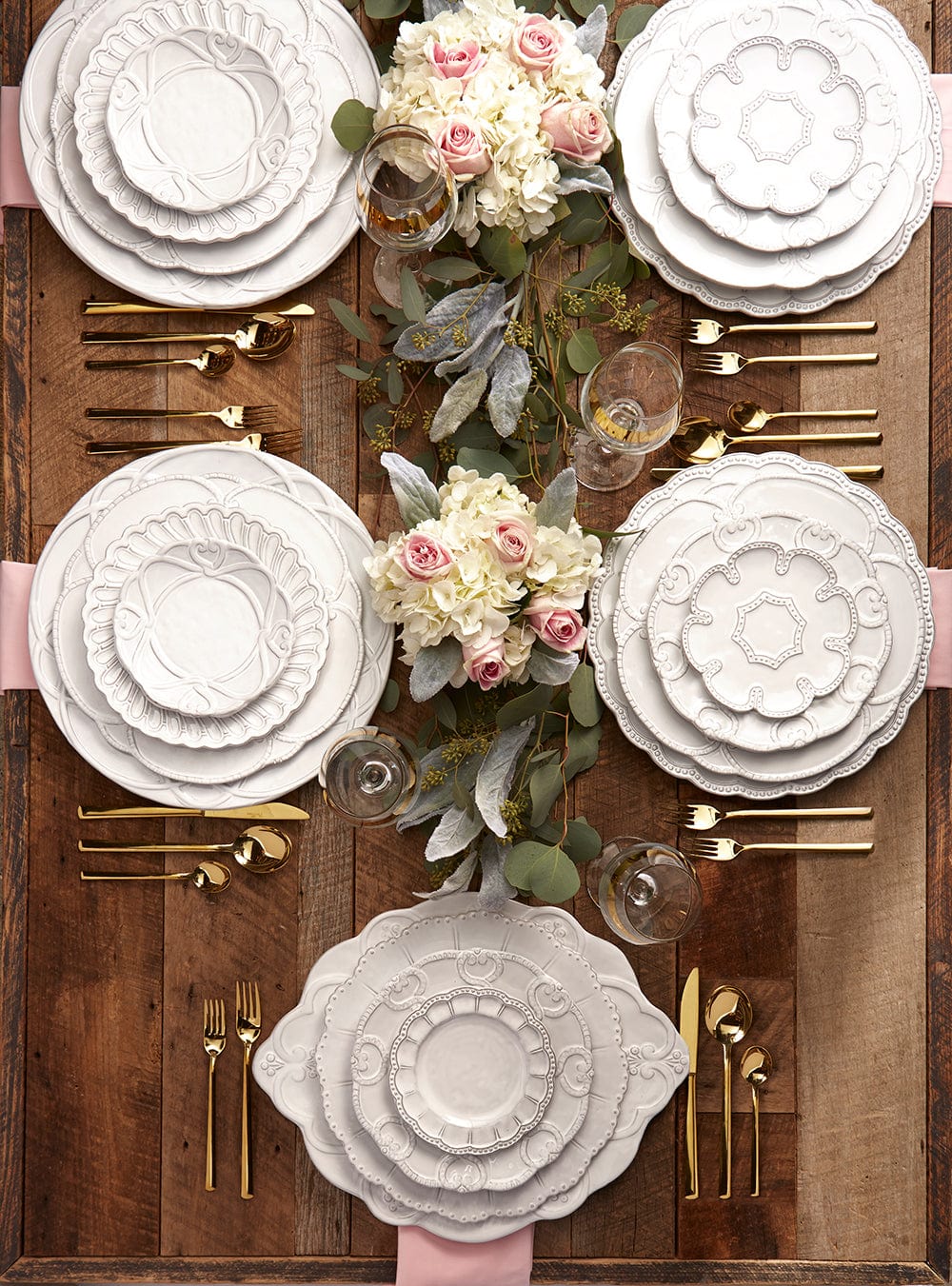 Bella Bianca Ribbon Bread Plate