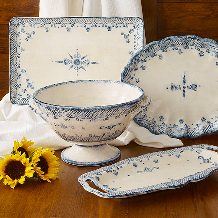 Burano Footed Bowl with Handles