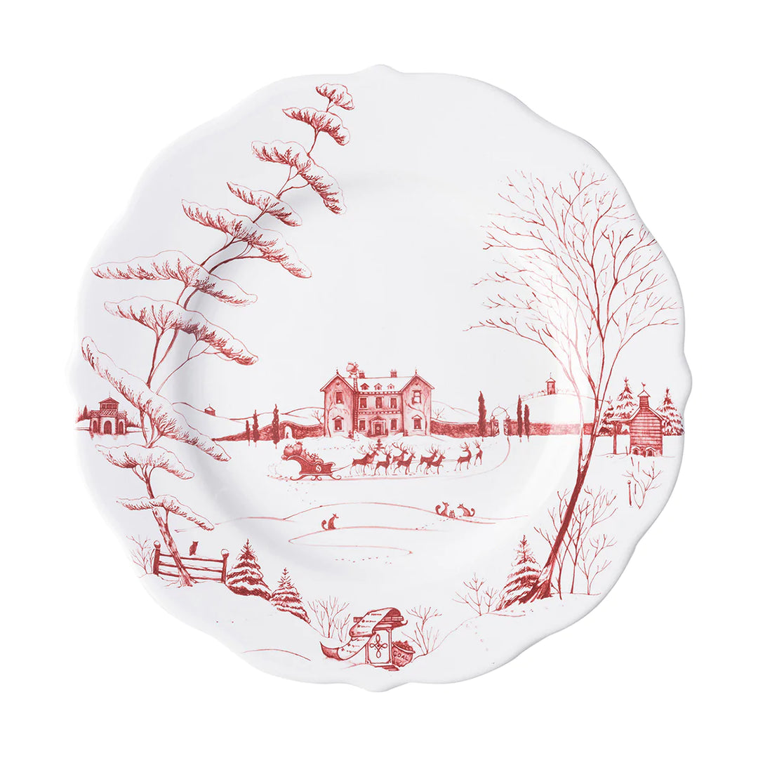 Country Estate Winter Frolic 4/pc Place Setting - Ruby