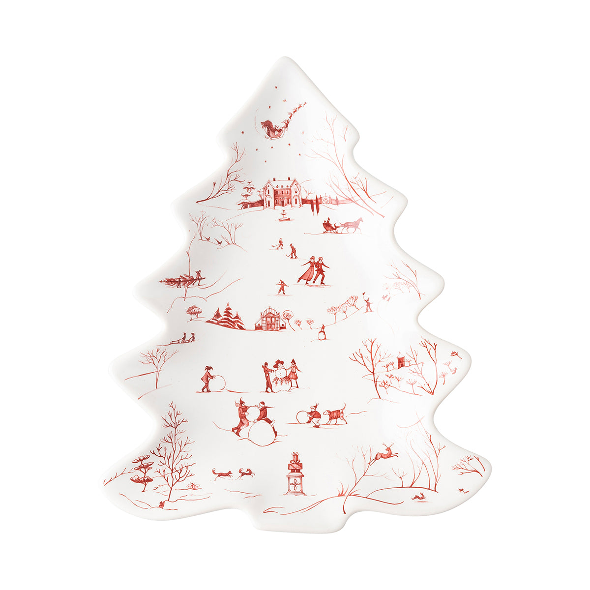 Country Estate Winter Frolic Small Tree Tray