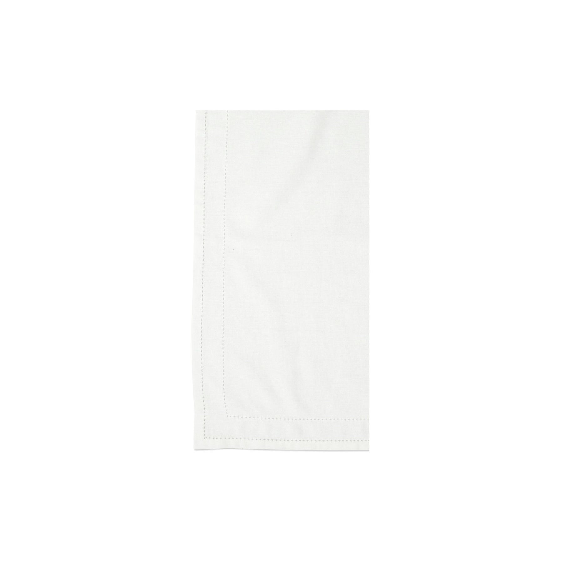 Cotone Linens Ivory Napkins With Double Stitching - Set of 4