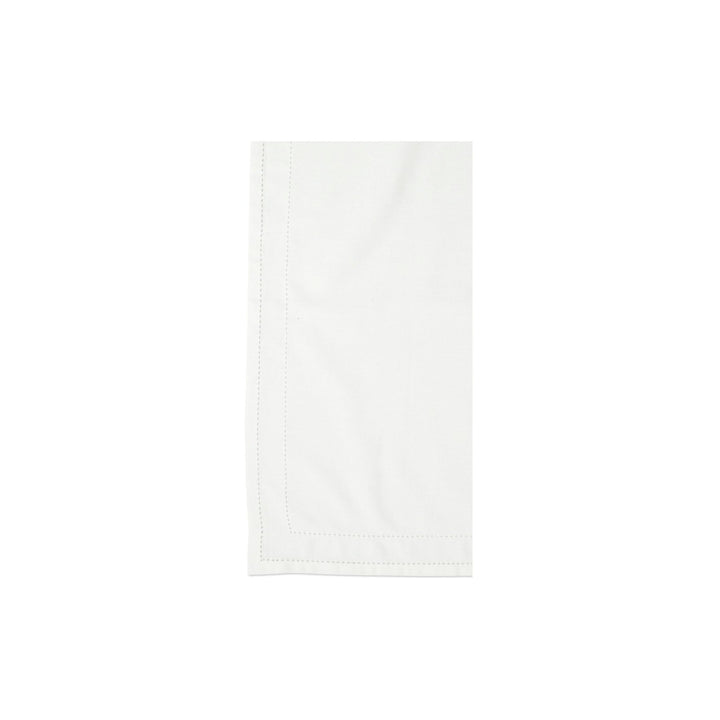 Cotone Linens Ivory Napkins With Double Stitching - Set of 4