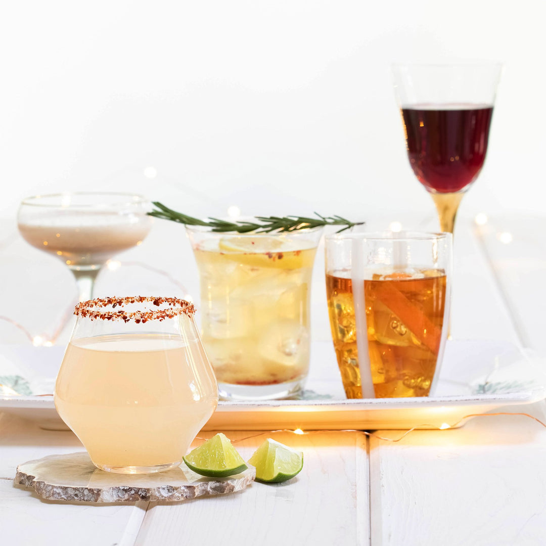 Contessa Clear Stemless Wine Glass