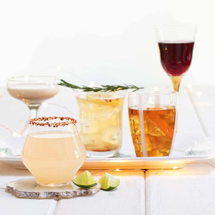 Contessa Clear Stemless Wine Glass