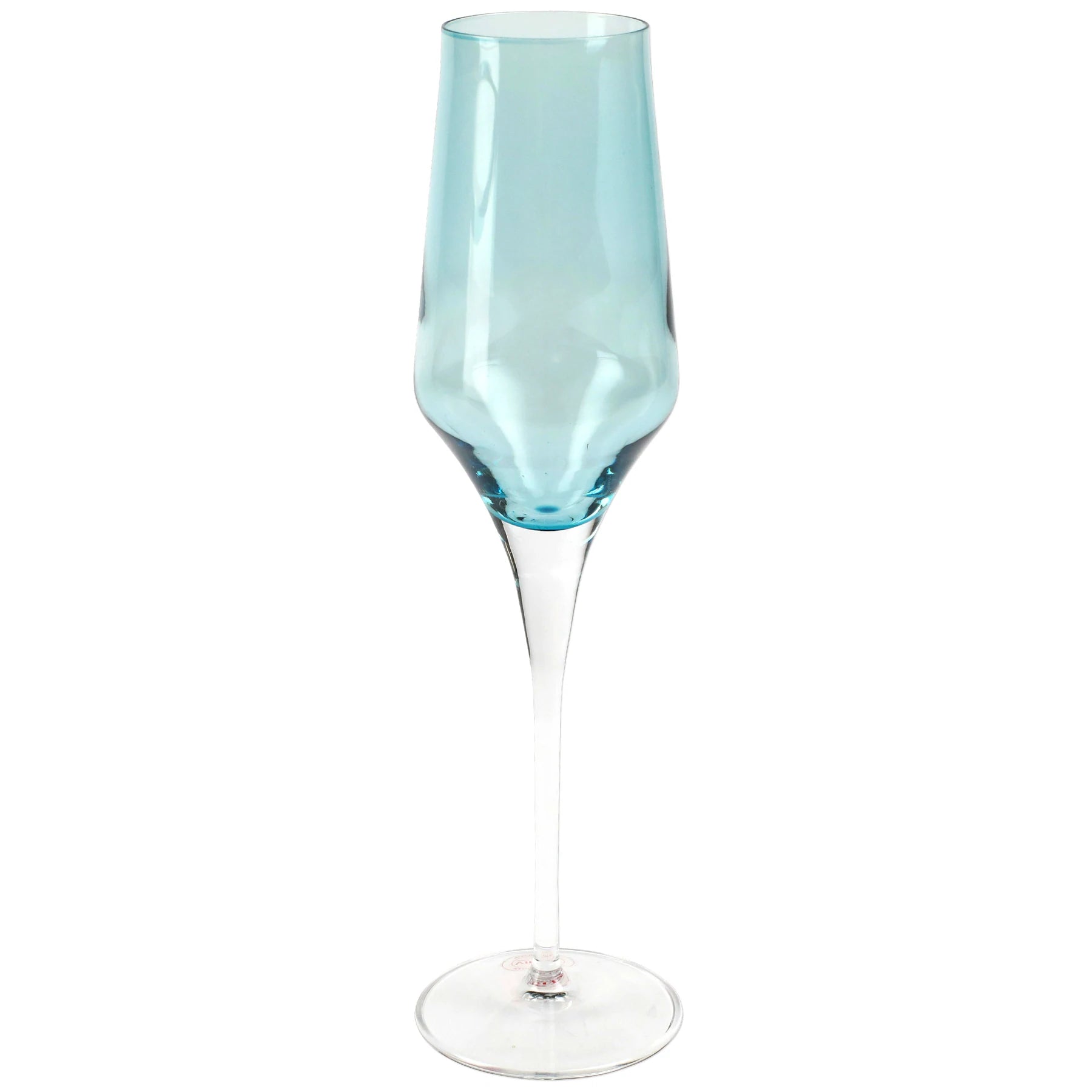 Contessa Teal Champagne Glass