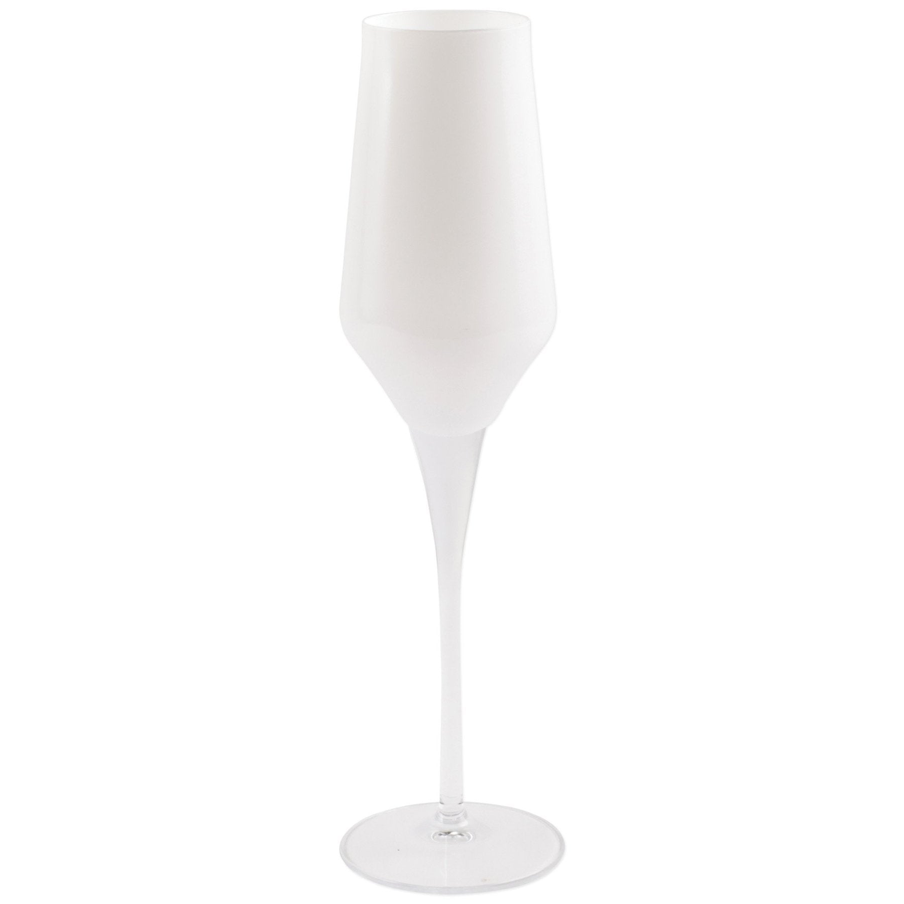 Contessa White Champagne Flute