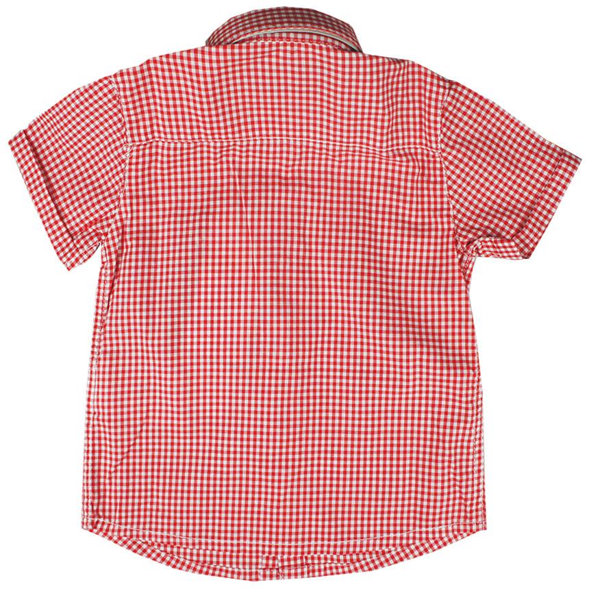 Mayoral - Red Checked Shortsleeve Shirt - kkgivingtree - K&K's 