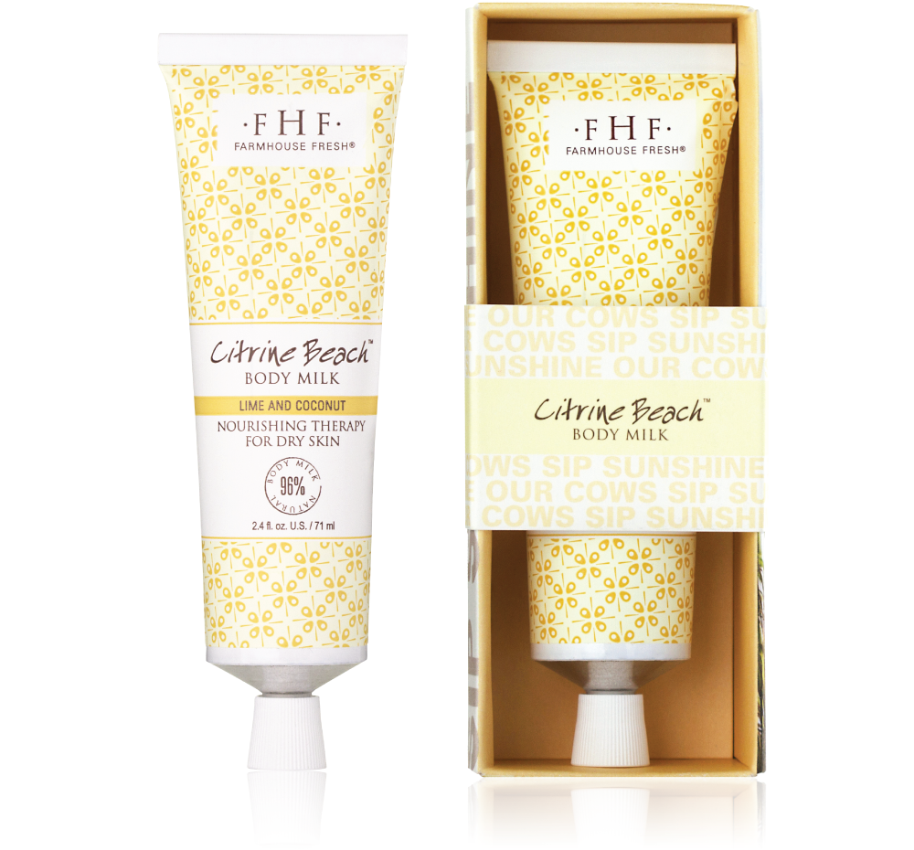 Citrine Beach® Body Milk Travel Lotion