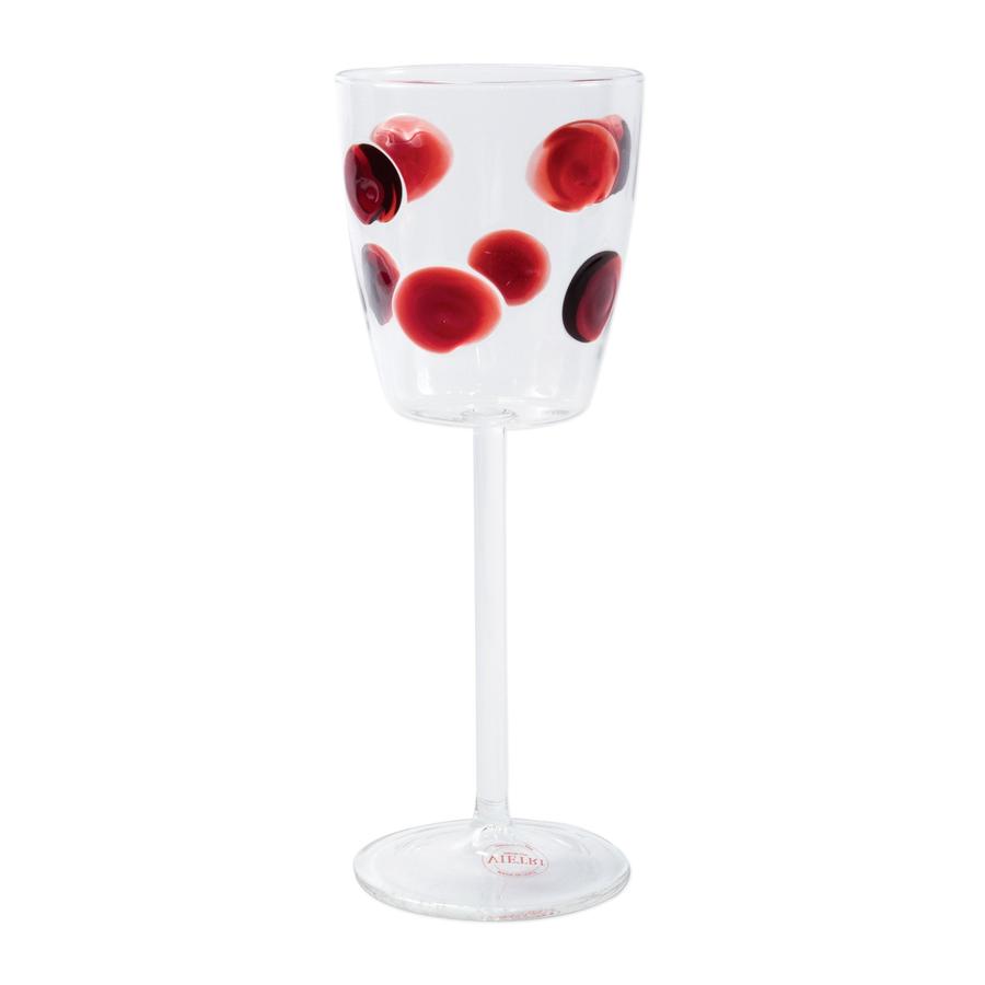 Red Drop Wine Glass
