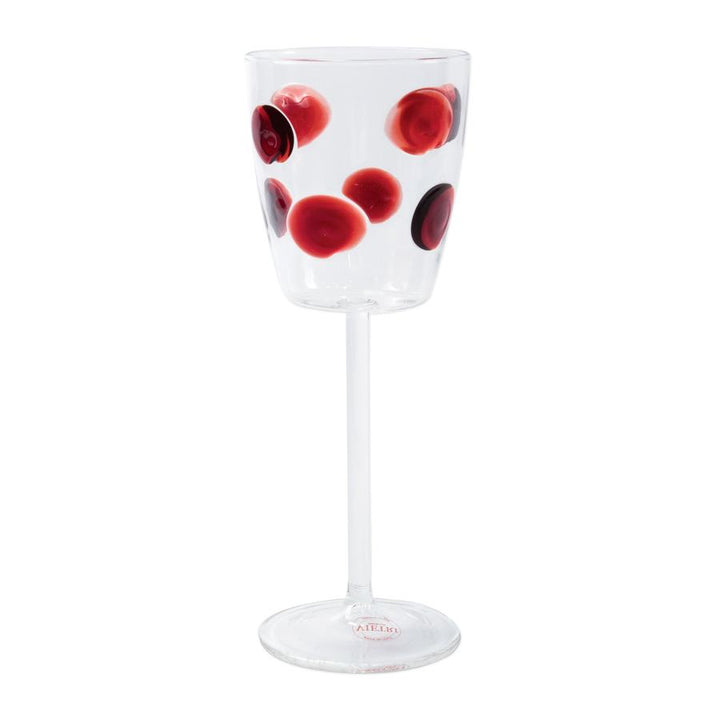 Red Drop Wine Glass