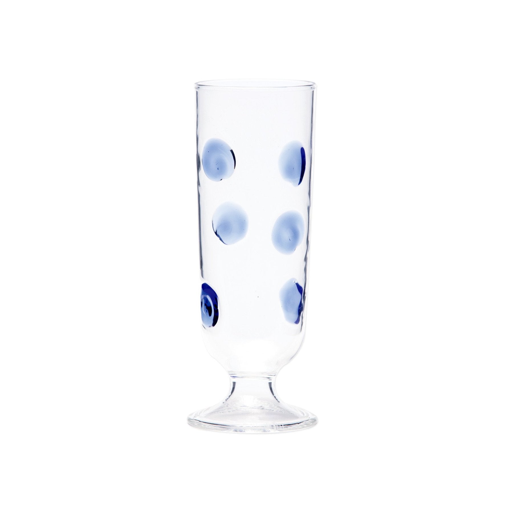 Drop Blue Champagne Glass