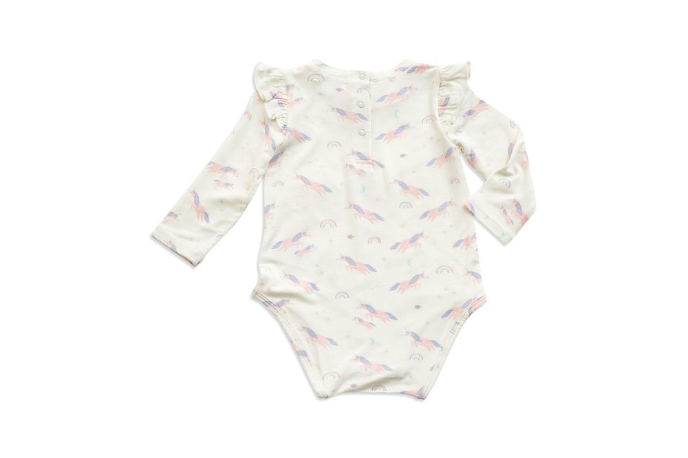 Cosmic Unicorn Ruffle Bodysuit