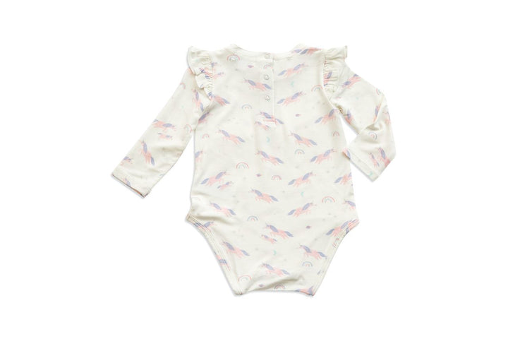 Cosmic Unicorn Ruffle Bodysuit