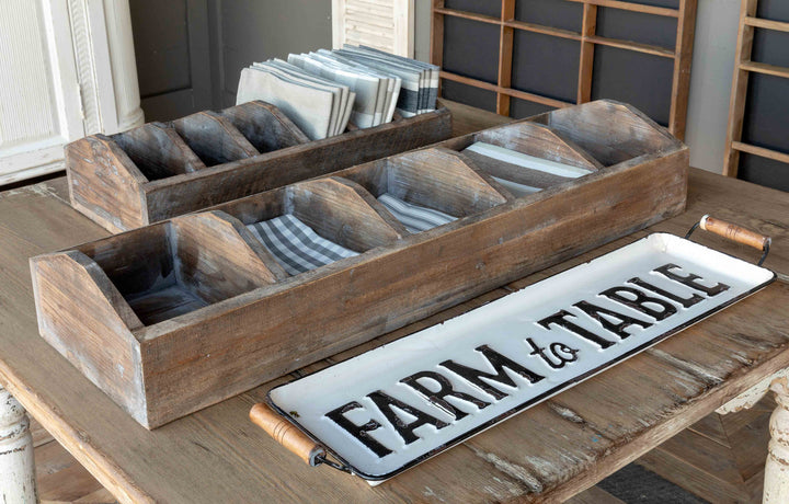 Divided Wooden Display Box