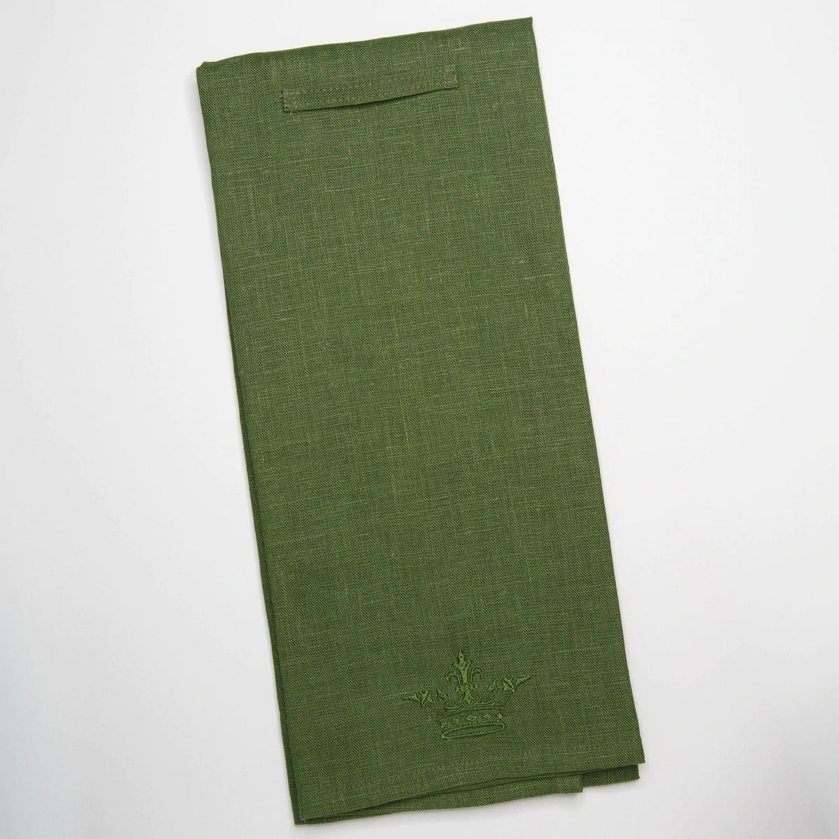 Evergreen Victorian Linen Towel 