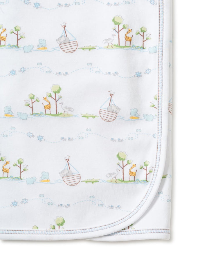 Kissy Kissy Light Blue Noah's Ark Printed Blanket