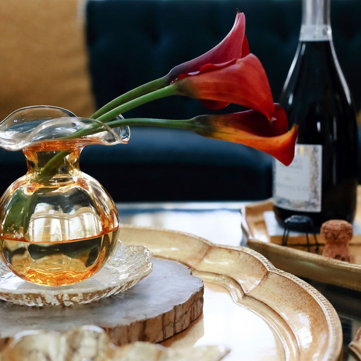 Florentine Wooden Accessories Gold Large Oval Tray