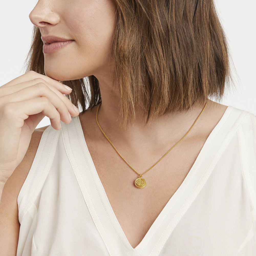 Fleur-De-Lis Solitaire Necklace