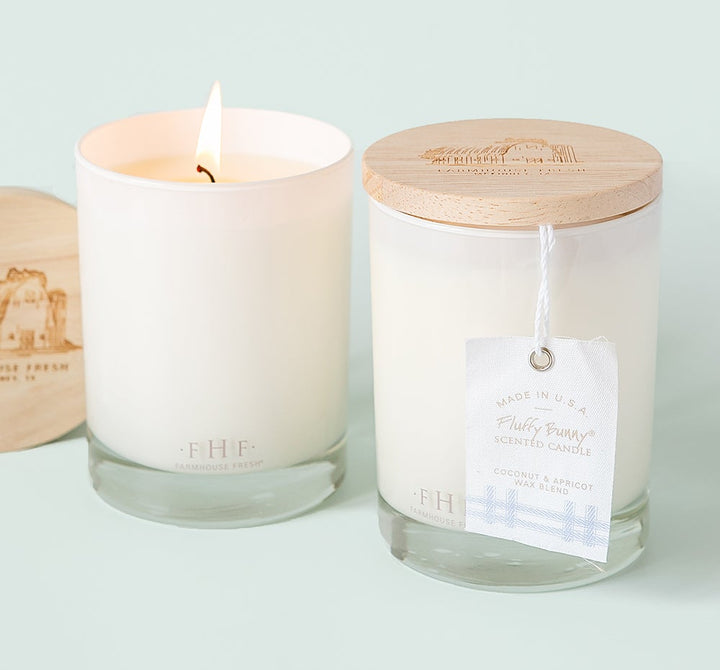 Fluffy Bunny® Candle with Wooden Lid