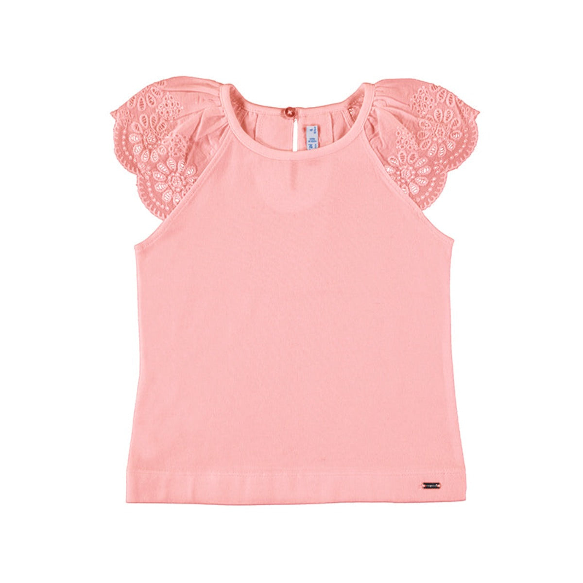 Ecofriends Flamingo Pink Embroidered Top