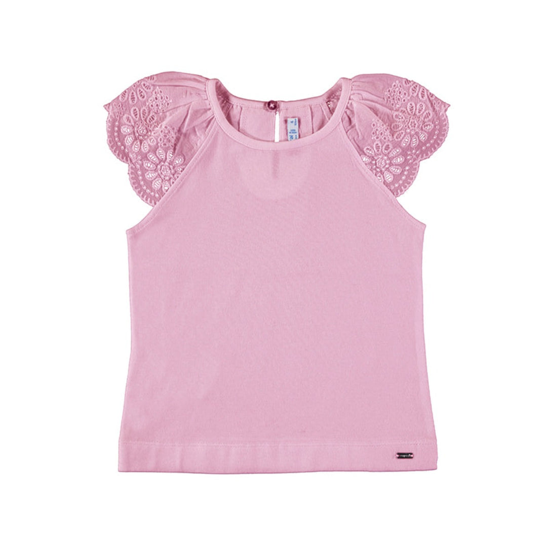 Ecofriends Mauve Embroidered Top