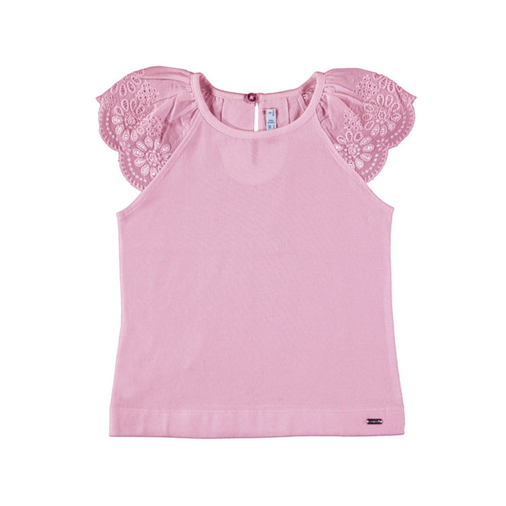 Ecofriends Mauve Embroidered Top