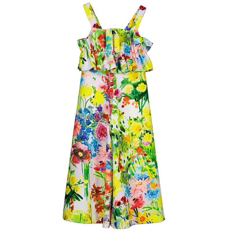 Printed Crepe Jumpsuit