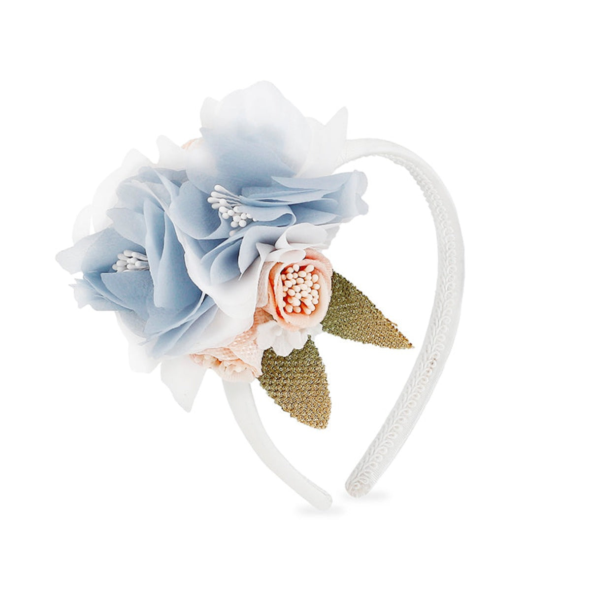 Light Blue Floral Headband