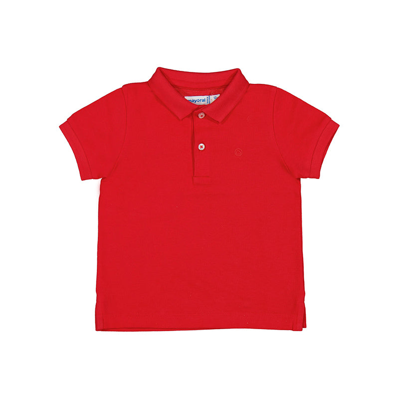 Red Classic Pique Polo