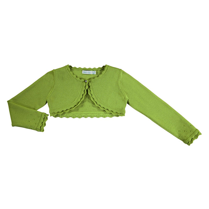Pistachio Openwork Knitted Cardigan