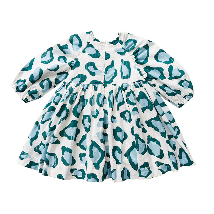 Blue Pine Oversized Leopard Danielle Dress