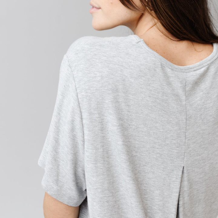 Rib-Knit Bamboo Boyfriend Sleep Dress