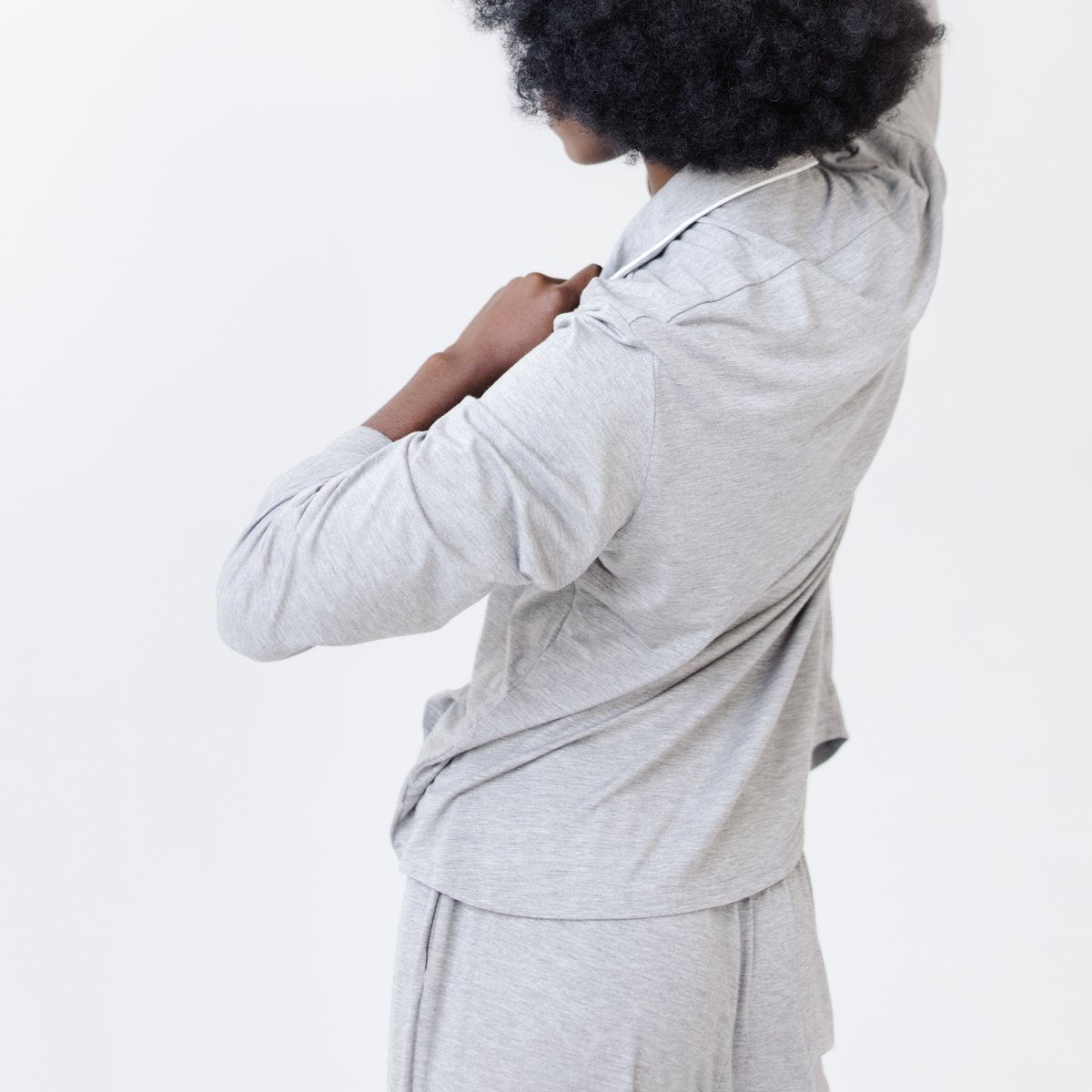 Women's Long Sleeve Stretch-Knit Bamboo Pajama Set