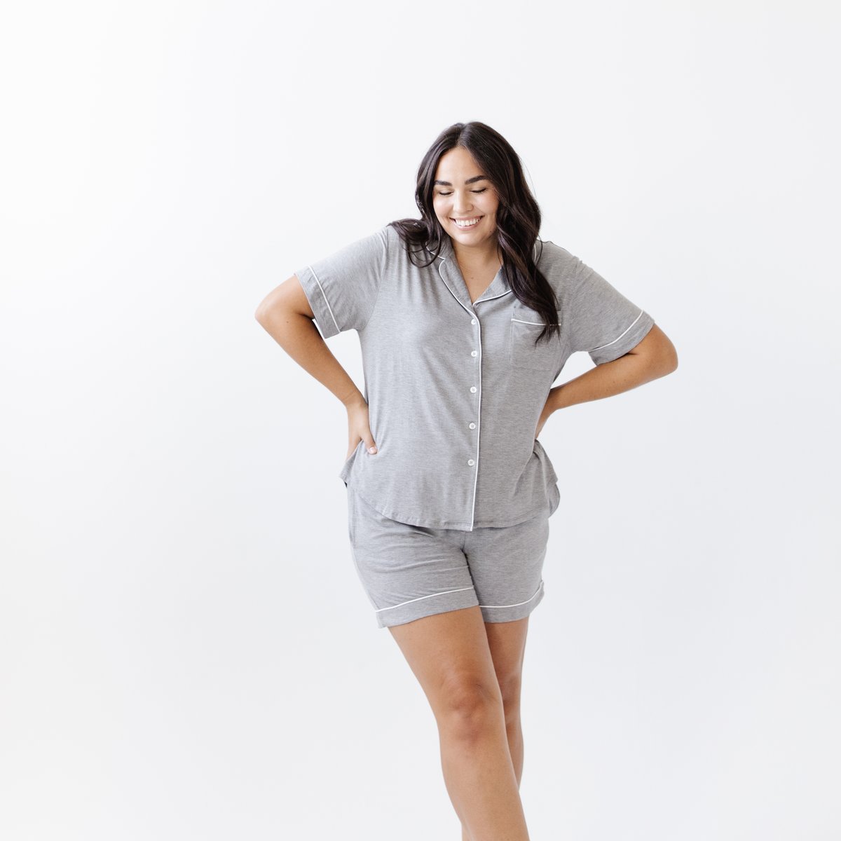 Short Sleeve Stretch-Knit Bamboo Pajama Set