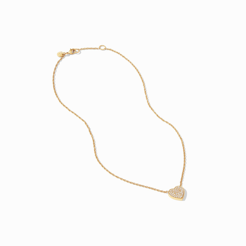 Heart Pave Delicate Necklace