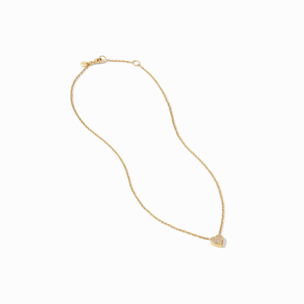 Heart Pave Demi Necklace