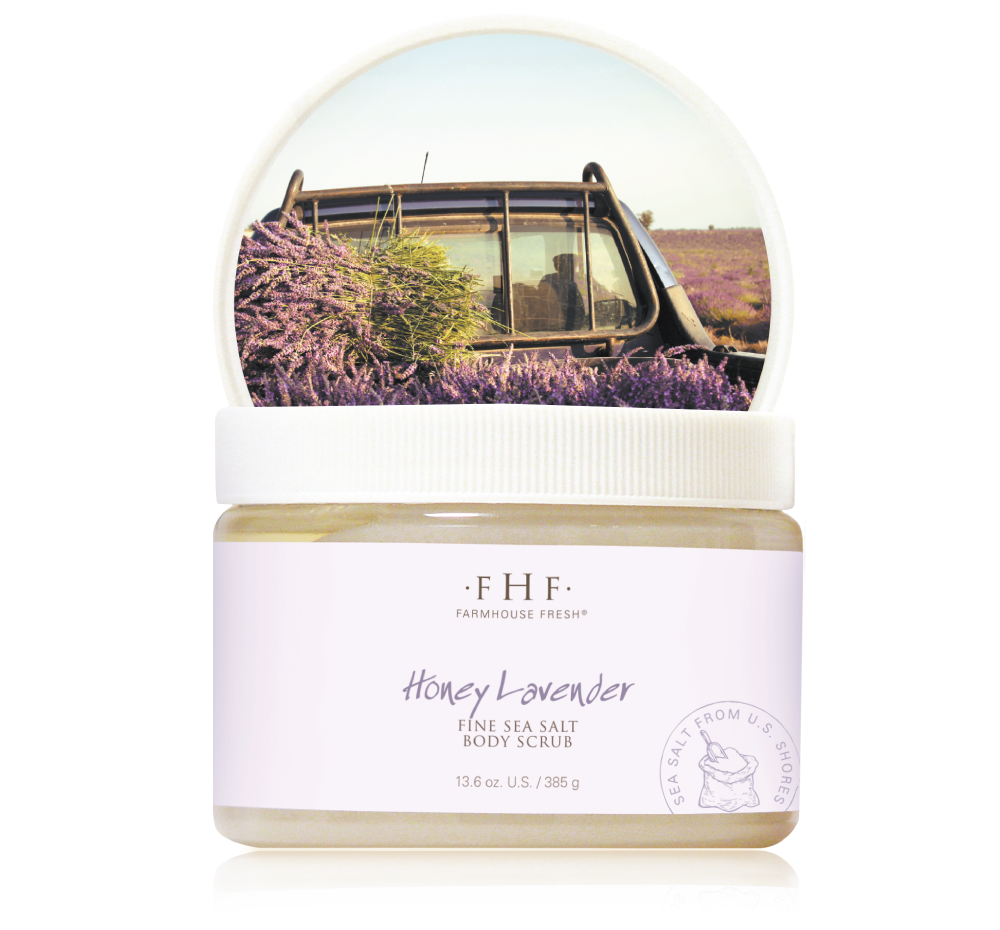 Honey Lavender Fine Sea Salt Body Scrub